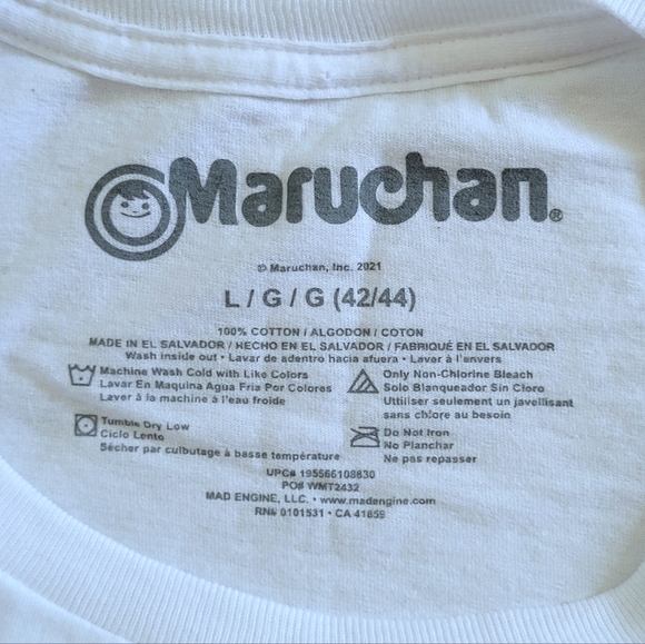 Mad😡 Engine LLC Maruchan Instant Lunch🍜 Graphic Tee👕 - NWT - Picture 5 of 10